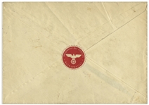 Adolf Hitler Letter Signed From 1940, Thanking a ''Party Comrade'' for a Sketch Depicting the Battle of Spicheren
